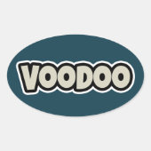 Voodoo Token Small 4" x 4" Vinyl Sticker (Voorkant)