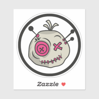 Voodoo Token Small 4" x 4" Vinyl Sticker