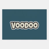 Voodoo Token Wrapping Paper Flat Sheet Set van 3 (Voorkant 3)