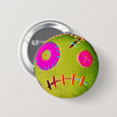 Voodoo Toxic Green Ronde Button 5,7 Cm (Voorkant /achterkant)