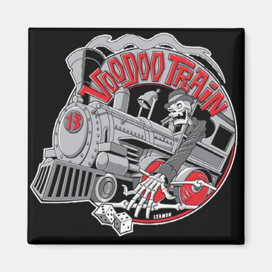 Voodoo Train Magnet Magneet (Voorkant)