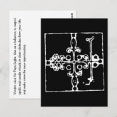 Voodoo Vévé voor Papa Legba Briefkaart (Voorkant / Achterkant)