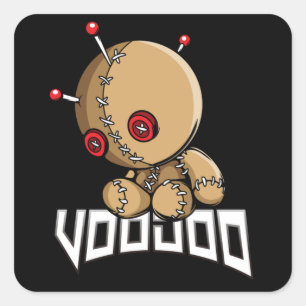 Voodoo Vierkante Sticker