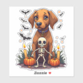 Voodoo Vizsla Dog Sticker (Vel)