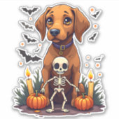 Voodoo Vizsla Dog Sticker (Voorkant)