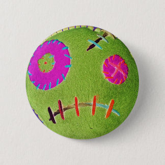 Voodoo Zombie Green Ronde Button 5,7 Cm