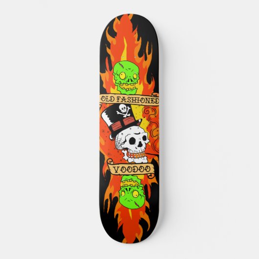 Voodoschedel Skateboard (Voorkant)
