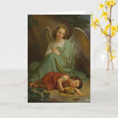 voogd engel religieus kind Schrift Kaart (Gele Bloem)