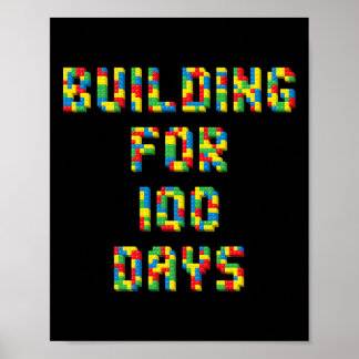 Voor 100 dagen Gelukkige 100ste dag van school Kin Poster