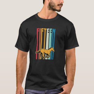 Voor 15 Jaar Oud Paard Thema Verjaardag Equestrian T-shirt