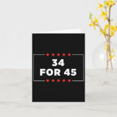 Voor 45 Trump veroordeeld Kaart (Gele Bloem)