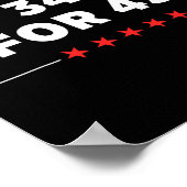 Voor 45 Trump veroordeeld Poster (Hoek)