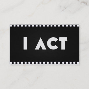 Voor actoren visitekaartje