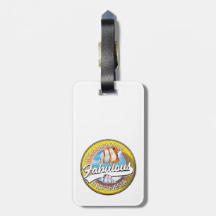 Voor Adventure Fabulous Indonesia logo Bagagelabel