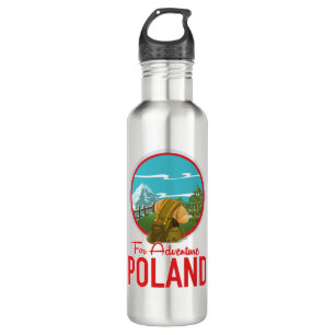 Voor Adventure Poland Travel logo Waterfles