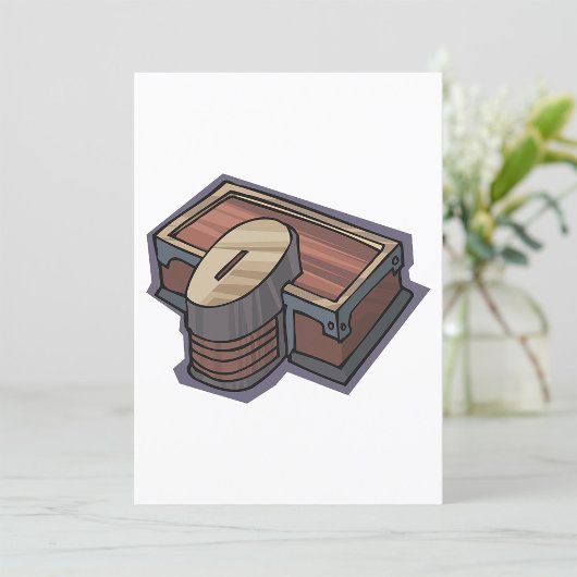 Voor Alms Box Invitation Kaart