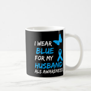 Voor ALS-bewustzijn Blauwe Echtgenoot Koffiemok
