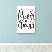 Voor altijd & altijd canvas (Insitu (Houten vloer))