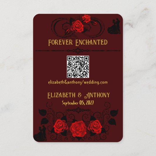 Voor altijd betoverd informatiekaartje (Achterkant)