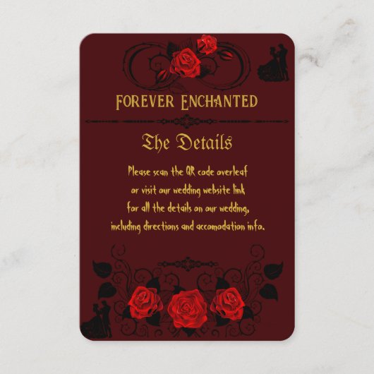 Voor altijd betoverd informatiekaartje (Voorkant)