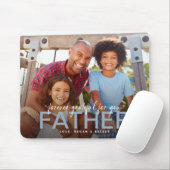 Voor altijd dankbaar voor je vader foto Keepsake Muismat (Met muis)