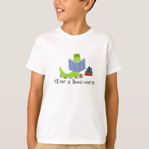 Voor altijd een boekenwurm t-shirt