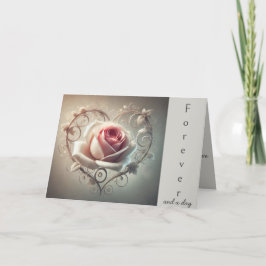 Voor altijd & een dag feestdagen kaart
