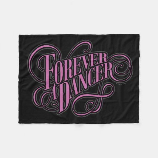 Voor altijd een danser fleece deken (Voorkant (Horizontaal))