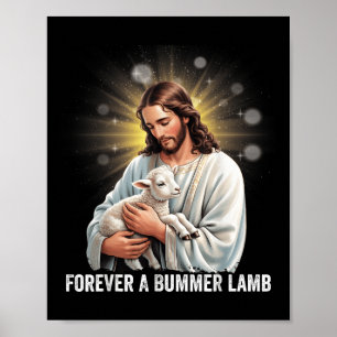 Voor altijd een zielige lam, Lam Jezus Christelijk Poster