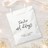 Voor altijd en altijd. bedankzakje (Geknipt)