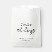 Voor altijd en altijd. bedankzakje (Voorkant)