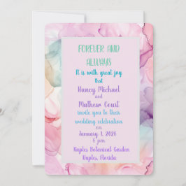 Voor altijd en altijd is het met grote vreugde feestdagenkaart