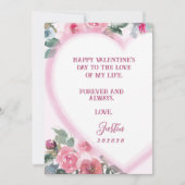 Voor altijd en altijd - Valentijnskaart Persoonlij Feestdagenkaart (Voorkant)