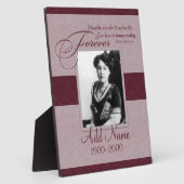 Voor altijd geliefde aangepaste herinnering fotoplaat (Zijkant)