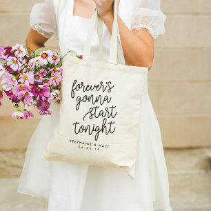 Voor altijd Gepersonaliseerde bruiloft Welkom Ca Tote Bag