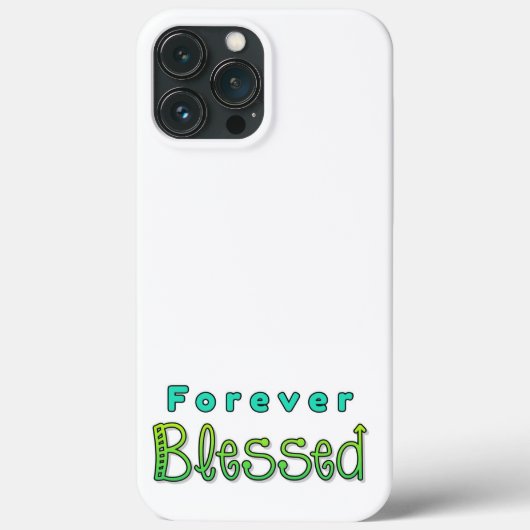 Voor altijd gezegend iPhone Case (Achterkant)