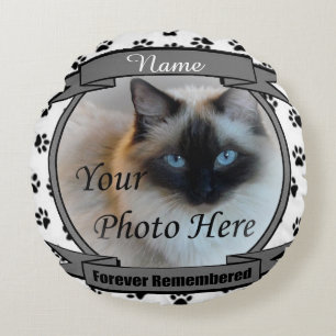 Voor altijd Herinnerd van de hond of van de Kat Rond Kussen
