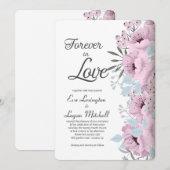 Voor altijd in de Uitnodiging van het Huwelijk van (Voorkant / Achterkant)