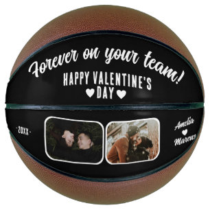 Voor altijd in je team Happy Valentijns's 2 Foto Basketbal