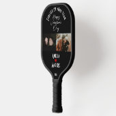 Voor altijd in je team Valentijnsdag 2 Foto's Pickleball Paddle (Links)