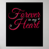 Voor altijd in mijn hart zoete herinnering geliefd poster (Voorkant)