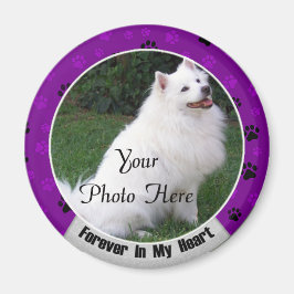 Voor altijd in mijn harthond of kat-herdenking magneet