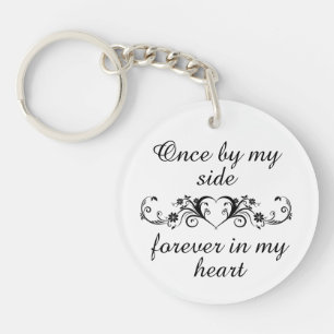 Voor altijd in mijn hoofd Gepersonaliseerd Pet Her Sleutelhanger