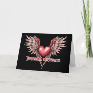 Voor altijd in ons hart bedankkaart