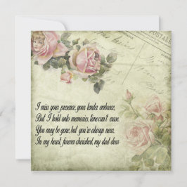 Voor altijd in ons hart: het herinneren van papa kaart