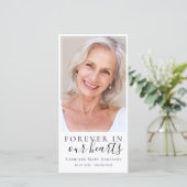 Voor altijd in ons hart Memorial Bladwijzer (Staand voorkant)