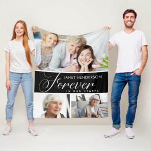 Voor altijd in ons hart Memorial Fleece Deken