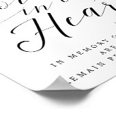 Voor altijd in ons hart Memorial Poster (Hoek)