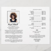 Voor altijd in ons hart Memorial Programme | FP001 Flyer (Achterkant)