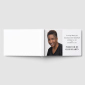 Voor altijd in ons hart Moderne Memorial Aangepast Gastenboek (Volledig)